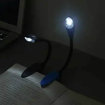 Reguliuojamas Įrašą Mini Nešiojamieji LED Knygų Skaitymo Šviesos Lempa Lanksti USB Naujovė Šviesos Nešiojamojo KOMPIUTERIO Muzikos Stovas Šviesos Lempos