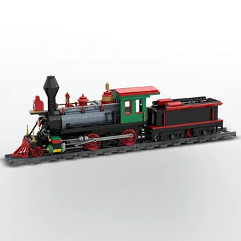 Retro City Traukinio Grizzly Butai Lokomotyvo Modelis, Statyba Blokai Žiemos Atostogų įrangos pardavimas, biuro įrangos Geležinkelio Plytos 