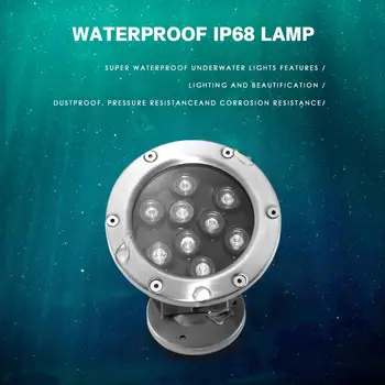 RGB LED Povandeninis Žibintas Tvenkinys Povandeninis IP67 Naktį Lempa Nuotolinio valdymo Lauko Baseinas, Sodas Šalies Kraštovaizdžio DC 12V 24V