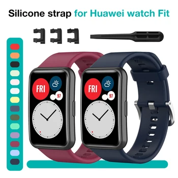 Riešo Dirželis Huawei Žiūrėti Tinkami Priedai Pakeitimo Smart Žiūrėti Silikono Laikrodžių Apyrankės Už Huawei Tinka Apyrankę, Dirželį