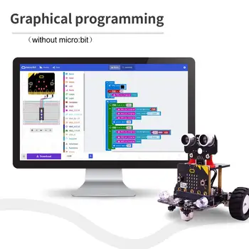 Robotas Rinkinys Mažoms:Tiek Kamieninių Robotų Rinkiniai Vaikams Programuojami Bbc Microbit Robotai 