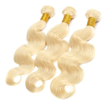 Rosabeauty 613 Blond Ryšulių Kūno Banga Žmogaus Plaukų Audimo 10-30Inch Remy Plaukų Pratęsimo Nemokamas Pristatymas