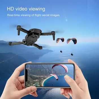S70 Drone 4K HD Dual Camera, Sulankstomas RC Quadcopter Aukštis Išlaikyti WiFi FPV 1080p Realaus Laiko Perdavimo Mini Tranai Vaikams