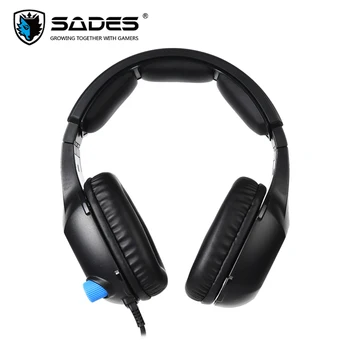 SADES Akinti Žaidimų Headset Ausinės, USB Virtual 7.1 Erdvinio Garso Minkštas Lankelis PC/Laptop/Gamer