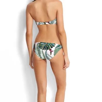 SAGACE Push Up Bikinis Nustatyti Seksualus maudymosi Kostiumėliai Moterims, maudymosi kostiumėlį Moteris Bandeau Apynasrio Maudymosi Kostiumą Atskirų Lapų Spausdinimo Brazilijos