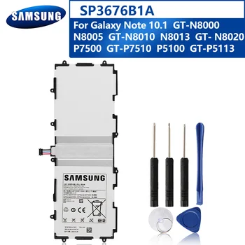 Samsung Originalus SP3676B1A Baterijos Samsung Galaxy Tab 10.1 S2 10.1 N8000 N8010 N8020 P7510 P7500 P5100 Tab 7000mAh Baterija