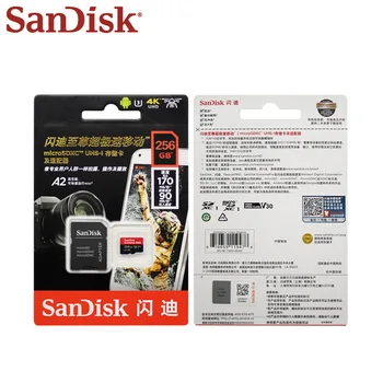 Sandisk 256 GB TF Flash Kortelės 400GB Atminties Kortelė Micro SD 128 GB 64GB Micro SD Kortelę 64 128 GB 
