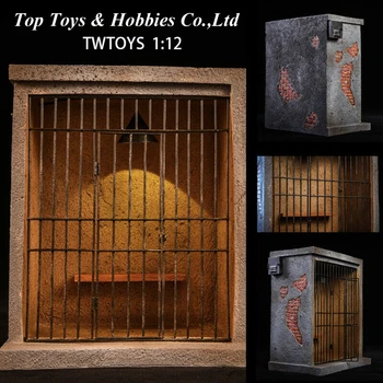 Sandėlyje Karšto parduoti TWTOYS TW1919 1/12 Kalėjimo Scenos Reikmenys Jailhouse Blockhouse Šviesos ir Tinka Joker Pav.