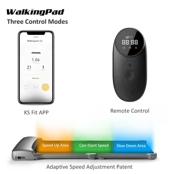 Sandėlyje WalkingPad C1 Smart APP Kontrolės Lankstymo Mini-Ultra plonas Pėsčiomis Trinkelėmis Mašina Patalpų Salėje Elektros Salė, Fitneso Įranga