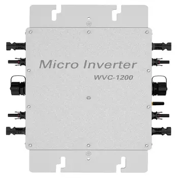 Saulės Tinklelis Kaklaraištis Belaidžio Microinverter WVC1200W/1400W už MPPT pure sine wave 22-50VDC AC Vandeniui IP65 Su 