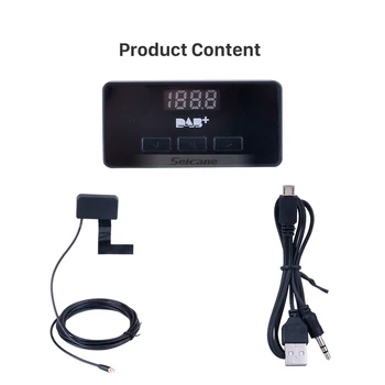 Seicane Aukštos Kokybės Automobilių Skaitmeninio Radijo DAB+ Garso Imtuvas, Radijo Imtuvas su USB Sąsaja RDS Funkcija