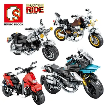 SEMBO Miestas Kūrėjas Off-road Motociklo Modelio Blokai įrangos pardavimas, biuro įrangos Motociklo 
