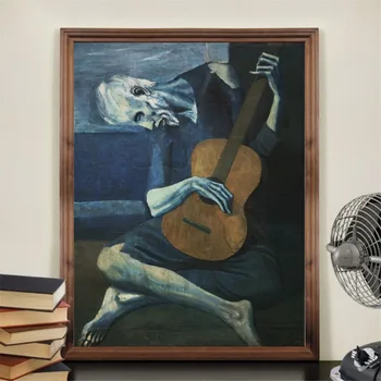 Senasis Gitaristas Iki Pablo Picasso Plakatų Ir Grafikos Paveikslai Tapyba Sienos Nuotraukas, Gyvenamojo Kambario, Apdaila, Namų Dekoro Quadro