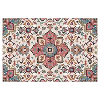Senovinių gėlių kambarį kilimas Maroko kilimas miegamojo sofa-lova, kavos staliukas studijų grindų kilimėlis valgomasis Šiaurės kilimėlis