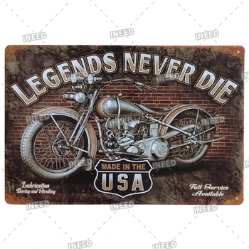 Senovinių Motociklų Plakatas Metalo Paveikslų BSA Norton Vespa Metalo Plokštės Apdaila Senovinių Motociklų Alavo Požymių Sienos Meno Dekoro