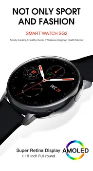 SG2 jutiklinių Amoled 390*390 HD Ekranas SmartWatch EKG Smart Watch Vyrai Moterys Belaidžio Charing IP68 Vandeniui Širdies ritmo BT 5.1
