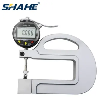 SHAHE 0.001 mm, 10 mm skaitmeninis storio matuoklis su voleliu įterpti metalo storio matavimas odos plėvelės storio matavimas