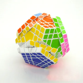 Shengshou 5x5 Gigaminx Magija Kubeliai Dėlionės Juoda ir Balta Dodecahedron 5x5 Greitis Kubeliai Žaidimo, Mokymosi ir Švietimo Cubo magico Žaislas