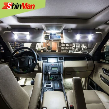 ShinMan 14pcs LED AUTOMOBILIŲ Lengvųjų Automobilių LED Interjero Automobilio apšvietimo Audi A6 C6 S6 Avant FWD LED Vidaus apšvietimo rinkinys 2004-2011 LED Automobilių