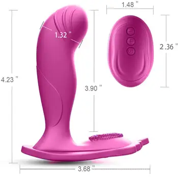 Silikono G Spot Vibratorius Nešiojami Vibruojantis Dildo Neperšlampamas Nuotolinio Valdymo Masturbator Moterims, 10 Dažnių Suaugusiųjų Sekso Žaislai