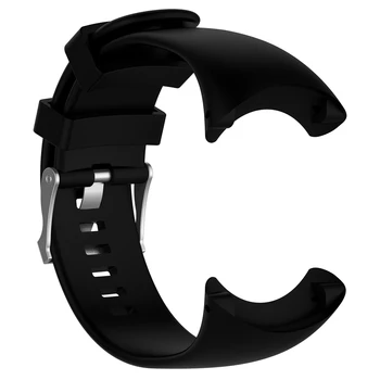Silikono Pakeisti SUUNTO CORE All Black Watchband Dirželis Lauko Sporto Žiūrėti Juosta Priedai