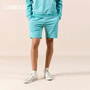 SIMWOOD 2020 metų vasaros naują sweatpants raišteliu kelnės drabužis dažytos vintag jogger medvilnės Jersey Šortai patogūs sportiniai kostiumai