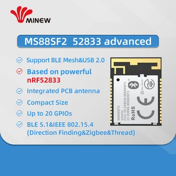 Siųstuvo Modulis 2.4 GHz nRF52833 WS 5.1 Utra Ilgo Nuotolio 