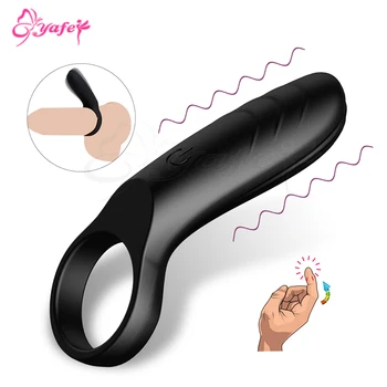 Skystu Silikonu 10 Greičio Vibracija, Gaidys žiedai Intensyvus Klitorio Stimuliatorius Sekso Varpos Žiedai Atidėti Ejakuliacija sekso žaislai Poroms