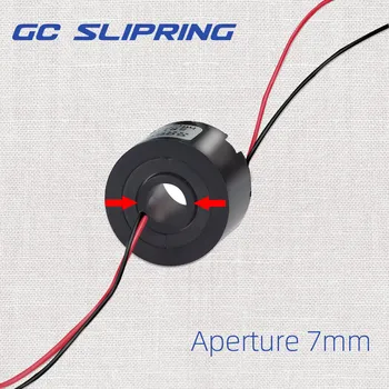 Slydimo žiedas Slipring laidžios slydimo žiedas per skylę, 2-way / 2A skylę 7mm