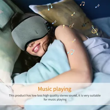 Smart 3D Miego Ausinių, Bluetooth 5.0 Miego Kaukę, Bevielis Miego Akių Kaukė Ausinės Kelionės Akių Šešėliai Su Built-In Garsiakalbiai Mikrofonas