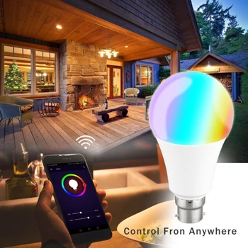 Smart Lemputės APP Nuotolinio Valdymo pulto LED Smart WIFI Lemputė LED Spalvų Koregavimo Prisijungti dėl 