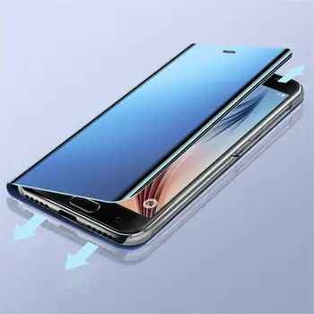 Smart Veidrodis, Flip Case For Samsung Galaxy A50 A51 A71 S8 S9 S10 Pastaba 20 10 9 8 S20 Plius A21s A20s A31 A70 Lite A81 A91 Dangtis
