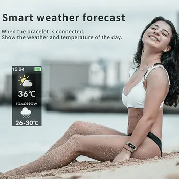 Smart Žiūrėti 2021 Moterų Smartwatch Fitness Tracker Sporto Laikrodis atsparus Vandeniui Smart Apyrankės, Skirta 