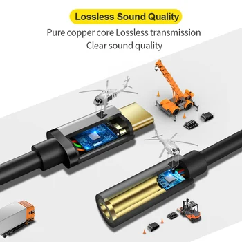 SmartDevil tipas-c-3.5 mm jack ausinių kabelis usb c iki 3,5 ausinių garso adapteris, skirtas 