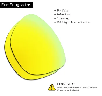 SmartVLT, Poliarizuota Akiniai Pakeitimas Objektyvai už Oakley Frogskins - 24K Aukso