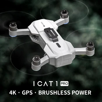 SMRC ICAT 1 Pro Mini Drone 4K GPS Profissional 5G WIFI FPV HD Kamera RC Quadcopter Brushless Sulankstomas Sraigtasparnis VS K20 L109