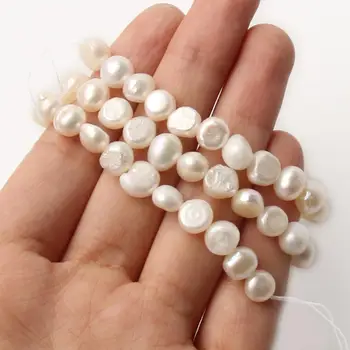 Smulkūs Balti Natūralių Gėlavandenių Perlų Nereguliarus Karoliukai Papuošalai Priėmimo Netinkamų Perlų Karoliukus, 