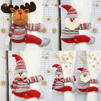 Snaigės Lėlės Kalėdų Užuolaidų Sagtis Kalėdų Langų Dekoracijas, Animacinių Filmų Užuolaidų Bakų Tvirtinimo Užuolaidų Kablys Kalėdų Dekoracijos