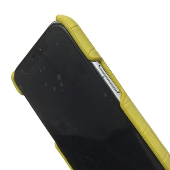 Solque UŽSAKYMĄ VARDO Inicialai Genuiune Oda Dirželio Laikiklis Atveju iPhone, 11 Pro Max Padengti Prabanga Mielas Croco Telefonų Priedai