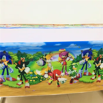 Sonic the Hedgehog Šalies Prekių Animacinių filmų Tema Gimtadienio Dekoracijas Vaikų Šalis Tiekia Dekoro Kūdikio Gimtadienio Stalo įrankiai Rinkinys