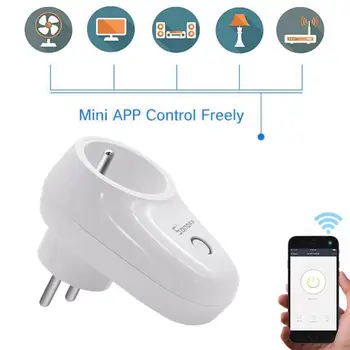 Sonoff S26 WiFi Smart Elektros Lizdas MUMS/ES/JK/AU/CN/IL/CH/IT/BR Wireless Plug Smart Home Basic Jungiklis Su Alexa, Google 