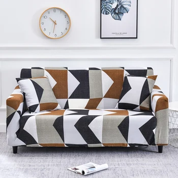 Spausdinti sofa apima kambarį elastinga ruožas slipcover grupinių kampo Nuimamas sofa apima 1/2/3/4 vietų