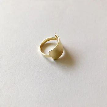SRCOI Aukso Spalvos Metalo Aikštėje Geometrinis Piršto Žiedą 2020 Naujų Karšto Pardavimo Mados Paprasta Lydinio Žiedų Moterų Vestuvės Juvelyrika