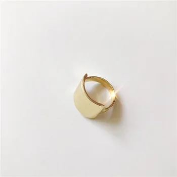 SRCOI Aukso Spalvos Metalo Aikštėje Geometrinis Piršto Žiedą 2020 Naujų Karšto Pardavimo Mados Paprasta Lydinio Žiedų Moterų Vestuvės Juvelyrika