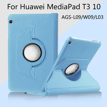 Stendas Atveju, Huawei MediaPad T3 10 MAA-L09 MAA-L03 MAA-W09 PU Odos Raštas Rankovės Odos Padengti 9.6 colių Tablet Funda Coque