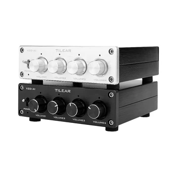 Stiprintuvo Lossless Audio Splitter NE5532 Op Amp 1 Rašymas 4 Išėjimas RCA Garso Skirstytuvas Su Tonų Garsumo Valdymo Stiprintuvai 