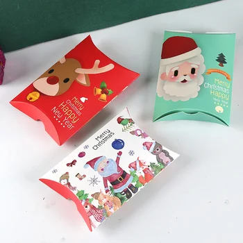 StoBag 10vnt Linksmų Kalėdų Popieriaus Langelį, Santa Claus Saldainiai, Šokoladas, Kepimo Pakavimo Dėžės Šalies Rūšies Naudai Prekes
