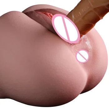 Suaugusiems Vyrų Masturbacija Realistiškas Sekso Lėlė Silikono Moteris 3D Pūlingas Užpakalis Stora Makšties, Išangės Vyras Sekso Žaislas