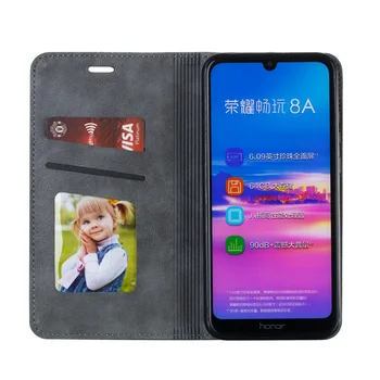 Sujungimas Odos Atveju Garbę 10i 8A Verslas Huawei Honor 20 lite 10 Lite Žaisti 8A Magnetinio Flip Cover