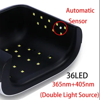 SUN3 su smart laikmatis ekranas nagų džiovintuvas nagų džiovintuvas 48W UV LED lempos, nagų nagų priemonė, 2.0 smart nagų džiovintuvas jutiklis gelio lempos